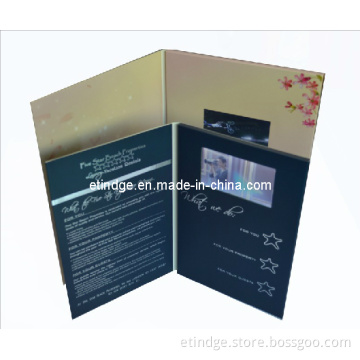 5 Inch Video Greeting Card with TFT LCD Color Screen/Video Greeting Card